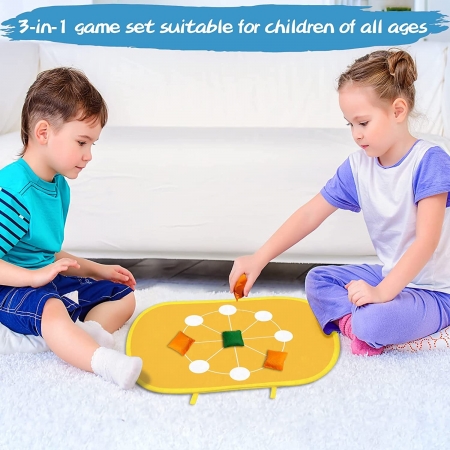 Bean Bag Toss Games for Kids,RISEMART Toddlers Bean Bag Toss Indoor Outdoor Toys Gifts for 2 3 4 5 Year Old Boys Girls Dinosaur 